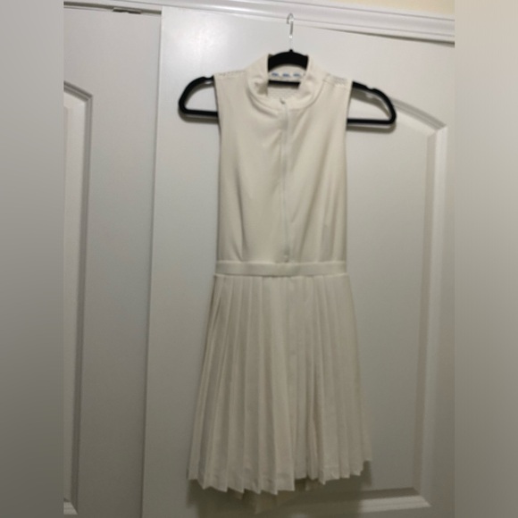 Prince for Target Pickleball Women's Zip-Front Pleated Dress - Cream S - Picture 3 of 5